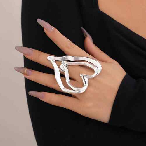 Exaggerated Sweet Cool Love Ring Cross Personalized Ring