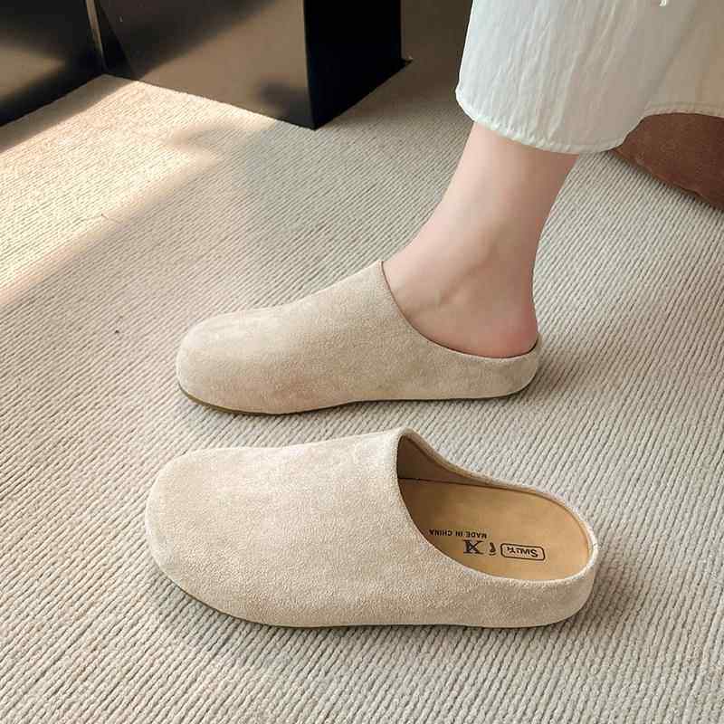 女春单勃肯鞋厚底2026新款夏季百搭一脚蹬懒人增高包头半拖0123k,女鞋,勃肯鞋/软木鞋,淘宝优惠券,粉丝福利购,淘宝优惠卷