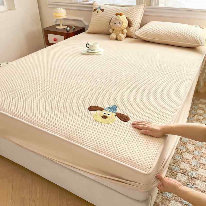 夹棉床笠护垫加厚防水席梦思床垫保护床罩儿童卡通学生宿舍单双人
