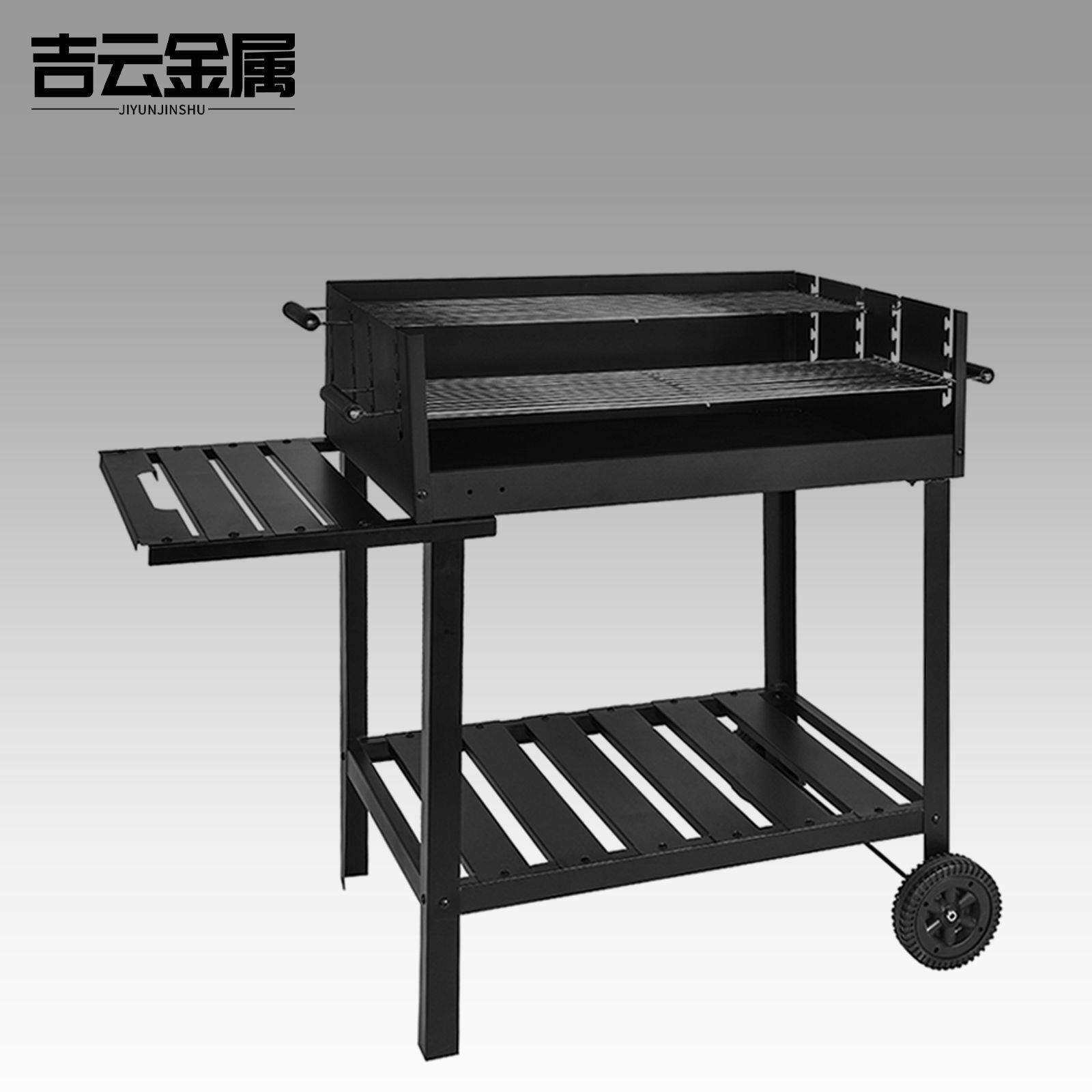 美式庭院烧烤架庭院烧烤炉家用户外便携木炭烤炉大号5人以上BBQ