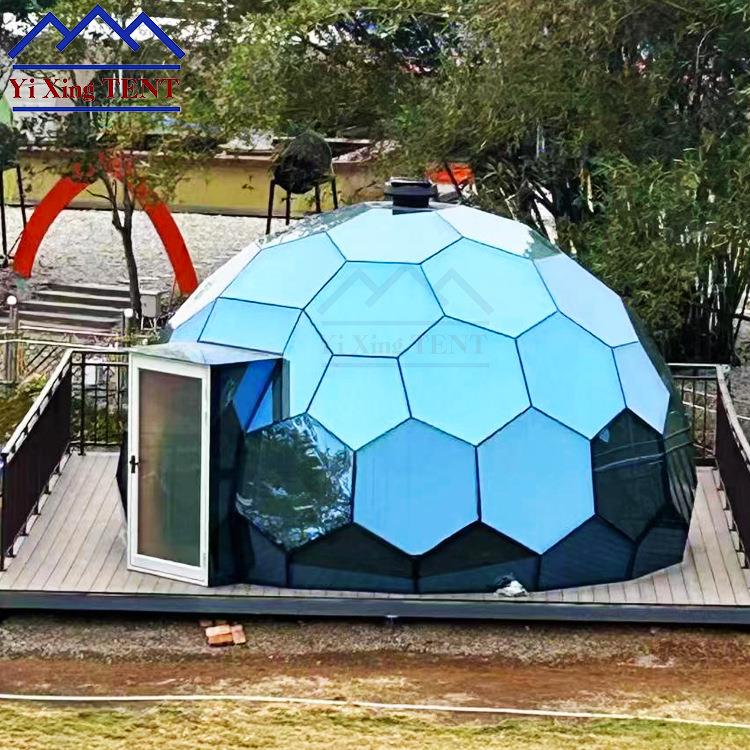 6米直径球形玻璃星空房户外酒店民宿帐篷网红展厅穹顶阳光房餐厅