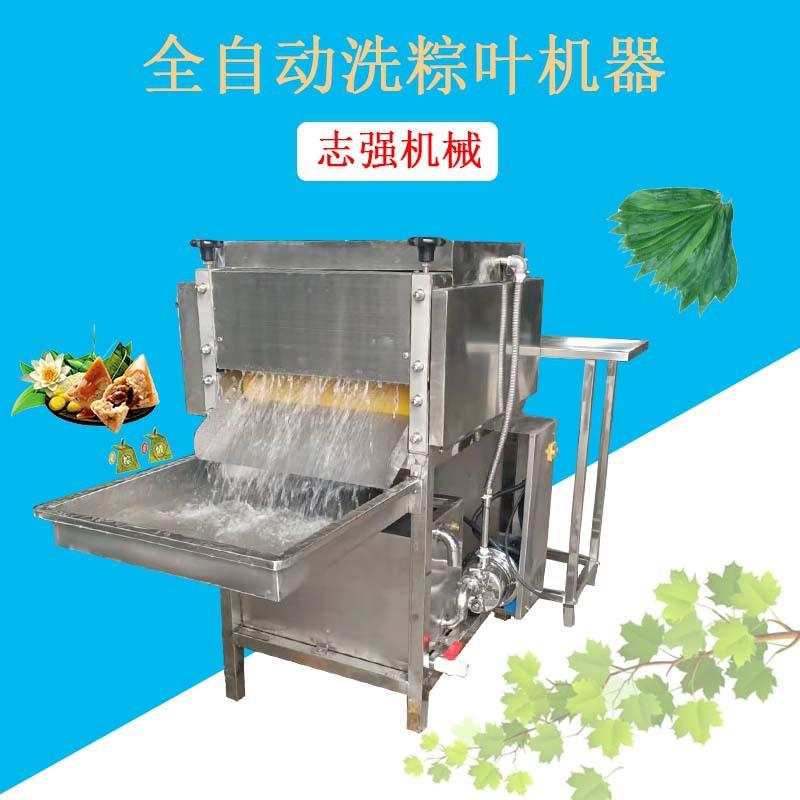 粽叶去杂质清理泥土机器 两面变频调速 全自动端午节粽叶清洗设备