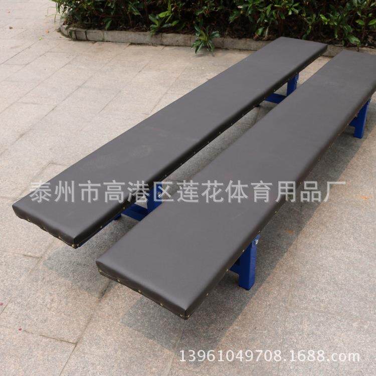 厂家供应 可折叠式体操凳 实木皮革面舞蹈凳练功压腿大板凳平衡凳