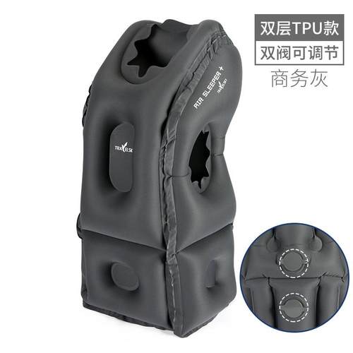 办公室植绒旅行充气枕头便携枕