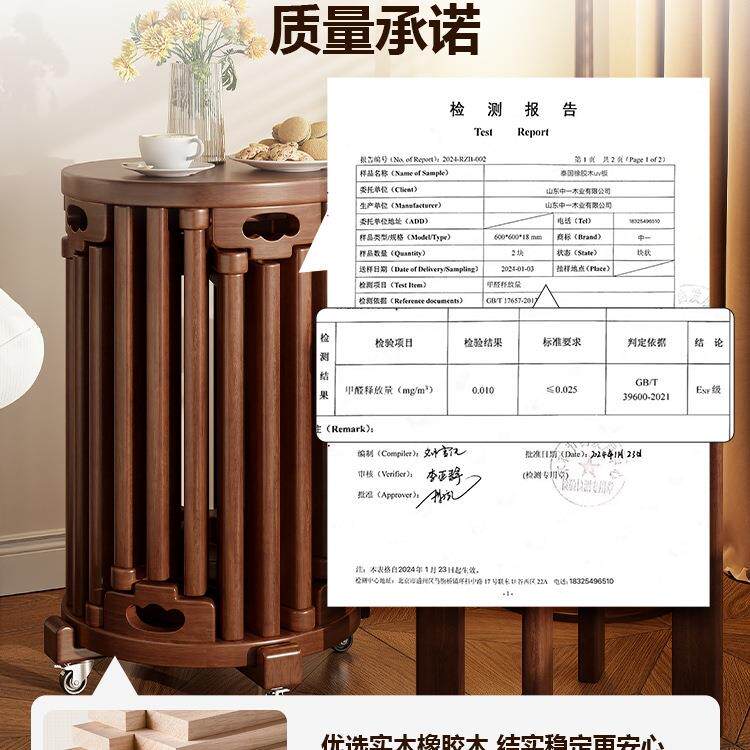 凳子叠收放叠六985合一实木叠乐圆凳家用备用餐桌堆可叠纳木板凳