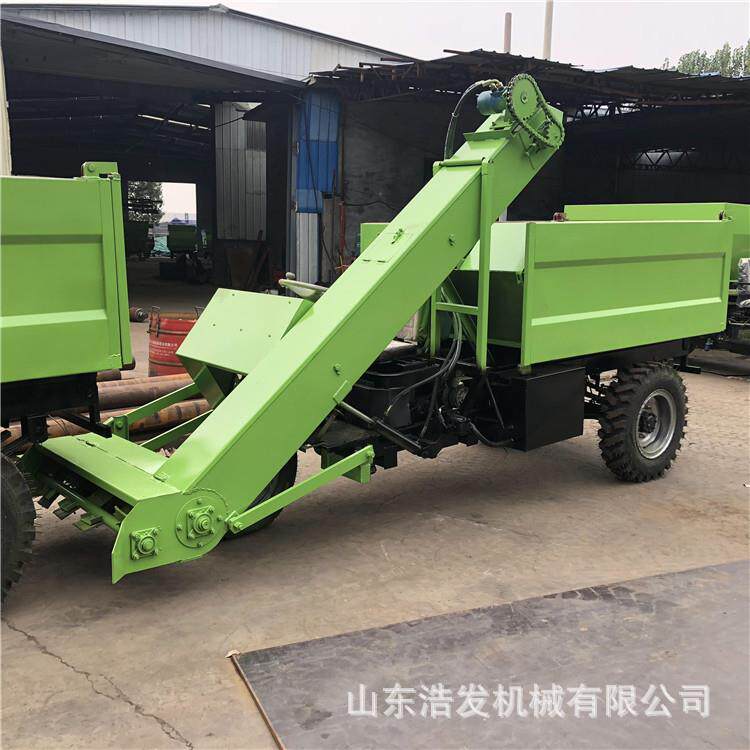 三式棚清粪车两牛立KTH方自卸式灵活铲粪车2马5力畜牧场轮清扫运
