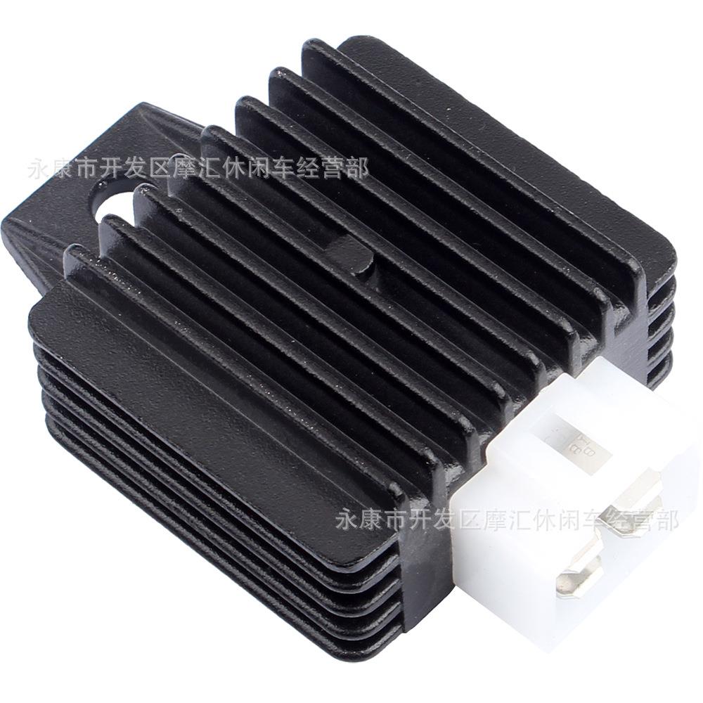 越野摩托车ATV沙滩车配件 4针12V 70-125CC全波整流器充电调压器