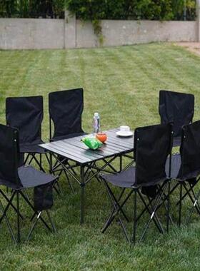 Outdoor folding table and chair set portable picnic camping