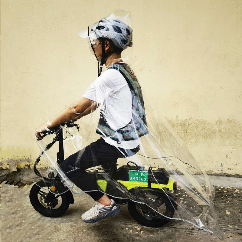 代驾雨衣司机专用透明折叠电动自行车男女款单车骑行装备全身雨披