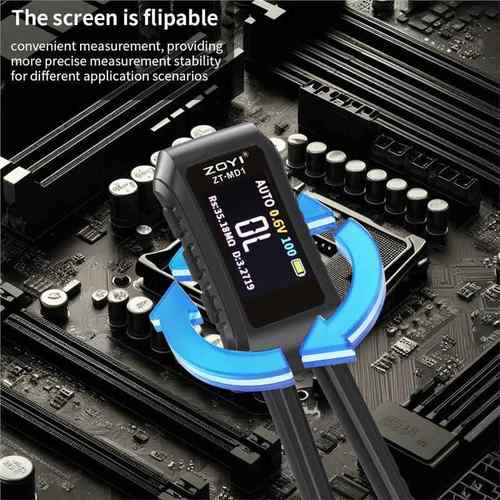 ZOYI众电仪智能数LDDAC镊子电桥ZT-MD1字贴片电阻R感电容元器件测