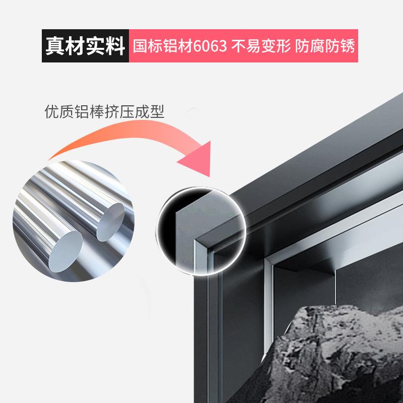 110极窄系列铝合金防噪音窗户神器 别墅卧室封阳台落地双层玻璃窗