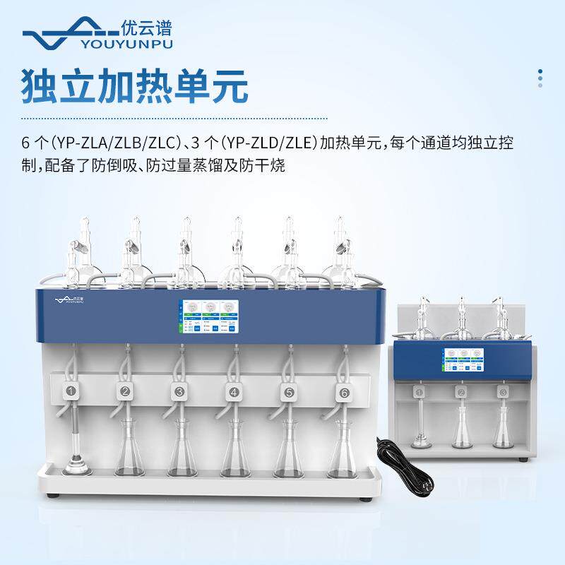 全自动蒸馏仪多功能一体化蒸馏仪器智能多位蒸馏装置玻璃仪器套装