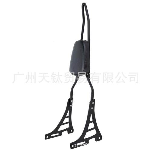 适合XLH 883 1200 2004-2020的带衬垫乘客电机的靠背Sissy Bar