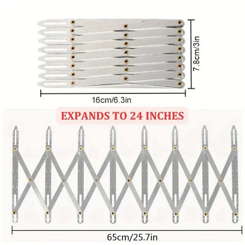 expanding sewing gauge缝纫配件等距尺等分尺扣子定位尺可伸缩尺