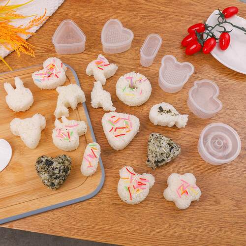 Cute Rice Ball Molds Japanese Triangle Sushi Tools Animal Sh