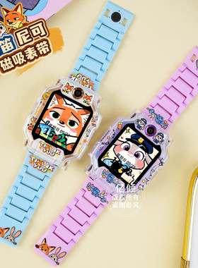 适用小天才W2028AC儿童电话手表N3/Q2A磁吸表带D5/U5/N5/Q3保护壳