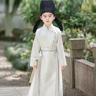 幼儿古装汉服男童唐朝诗人杜甫古诗词经典朗诵国学开笔礼演出服装