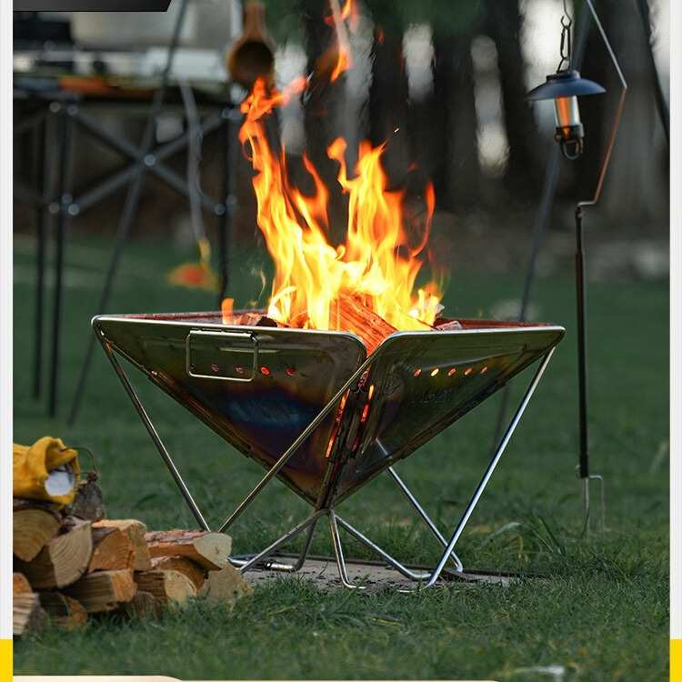 厂家直销户外焚火台便携取暖柴火炉露营烽火台烧烤架篝火炉用品装