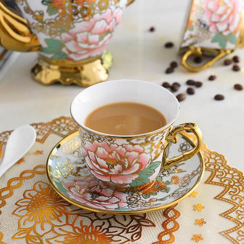 european ceramic coffee cup set black tea cup, mark cup,