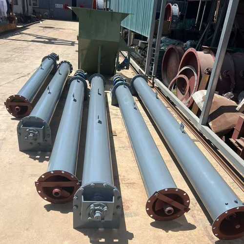 定制管式螺旋输送机 单轴不锈钢叶片螺旋上料机 U型水泥粮食输送