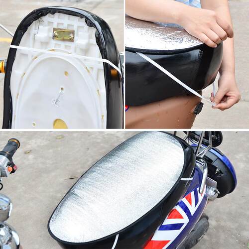 Summer Waterproof Reflective Seat Cushion for Electric Bikes