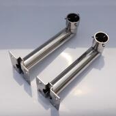 监控球机支架304不锈钢壁挂式 安防设备配件户外角杆摄像机支架