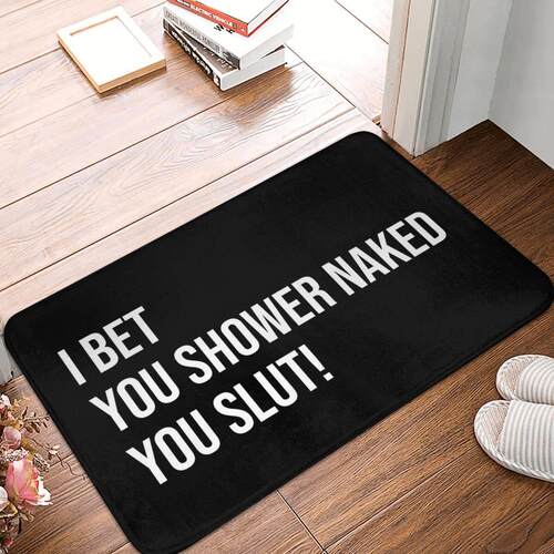 Bedroom Mat I Bet You Shower Naked Funny Prank Gift For Room