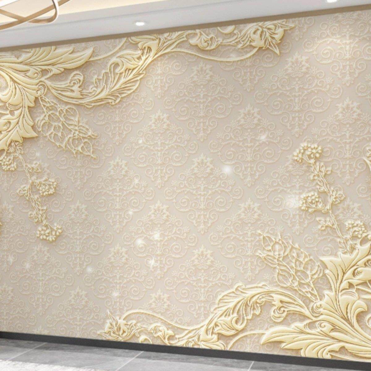 2025新款3d立体壁纸欧式奢华客厅沙发卧室电视背景墙壁纸自粘墙布