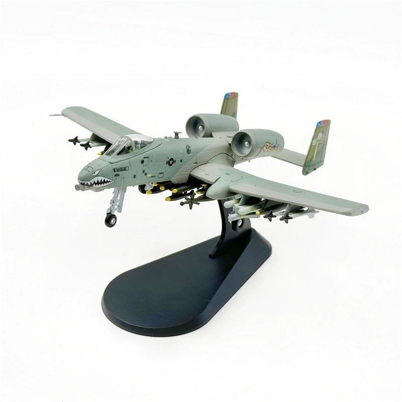 1:100美军A-10C疣猪獠牙攻击机A10C虎鲨中队战斗机合金飞机模型