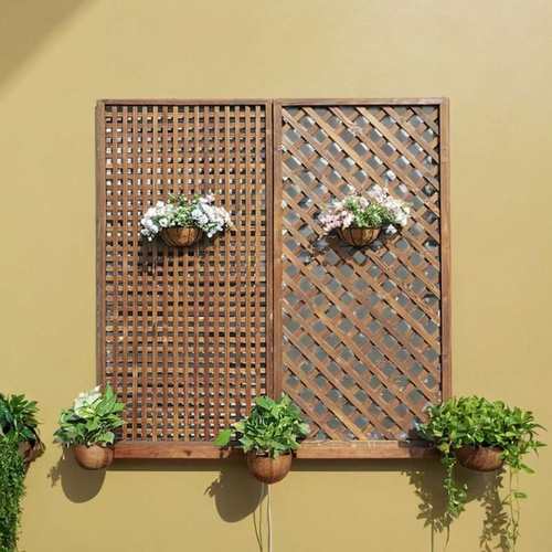 户外庭院屏风防腐木栅栏围栏花园爬藤架阳台花架室内装饰隔断护栏