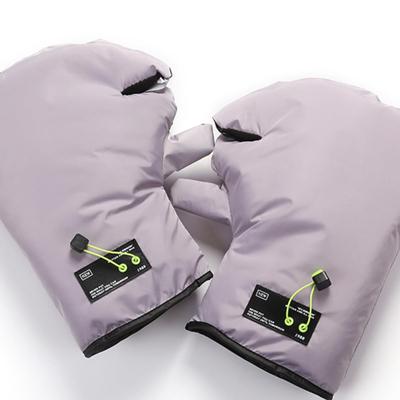 电动车保暖手套冬季踏板车防水防风加厚车把套电瓶车手把套棉护手