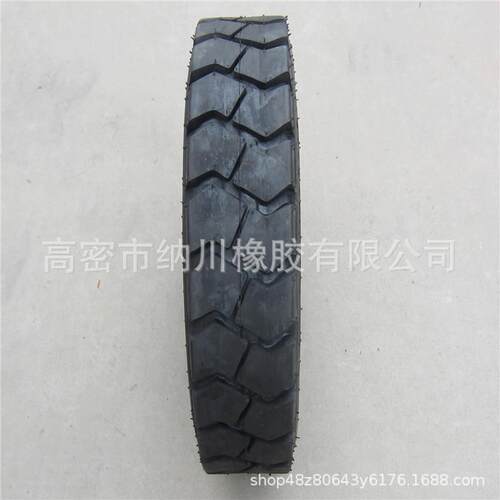 叉车升降机轮胎 500-8 600-9 650-10 700-12 块状花纹加厚耐磨