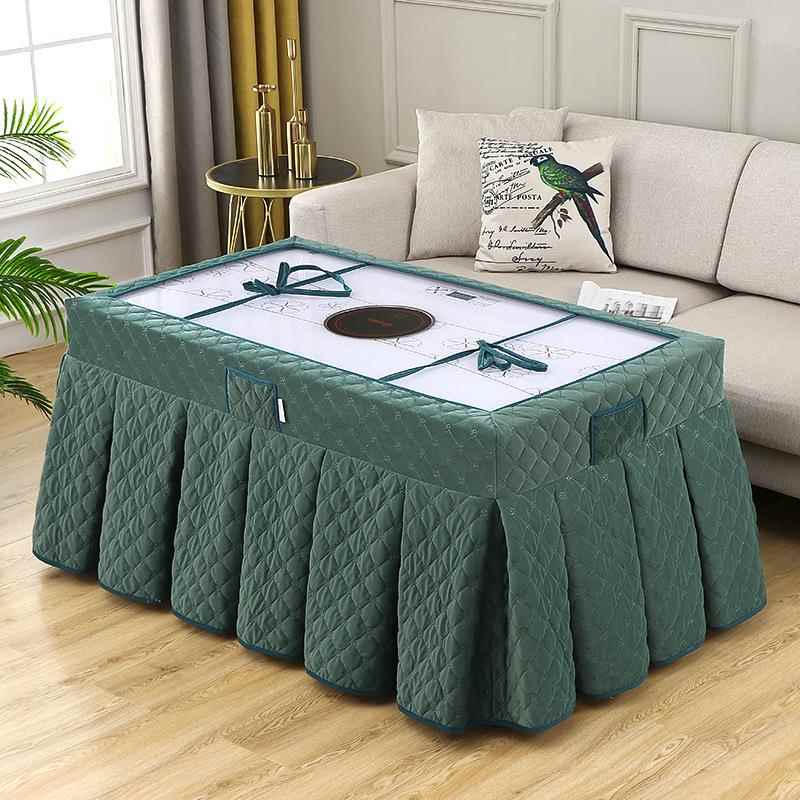 【折扣价】烤火桌子罩套新款烤火罩长方形取暖桌罩正方形圆桌烤火