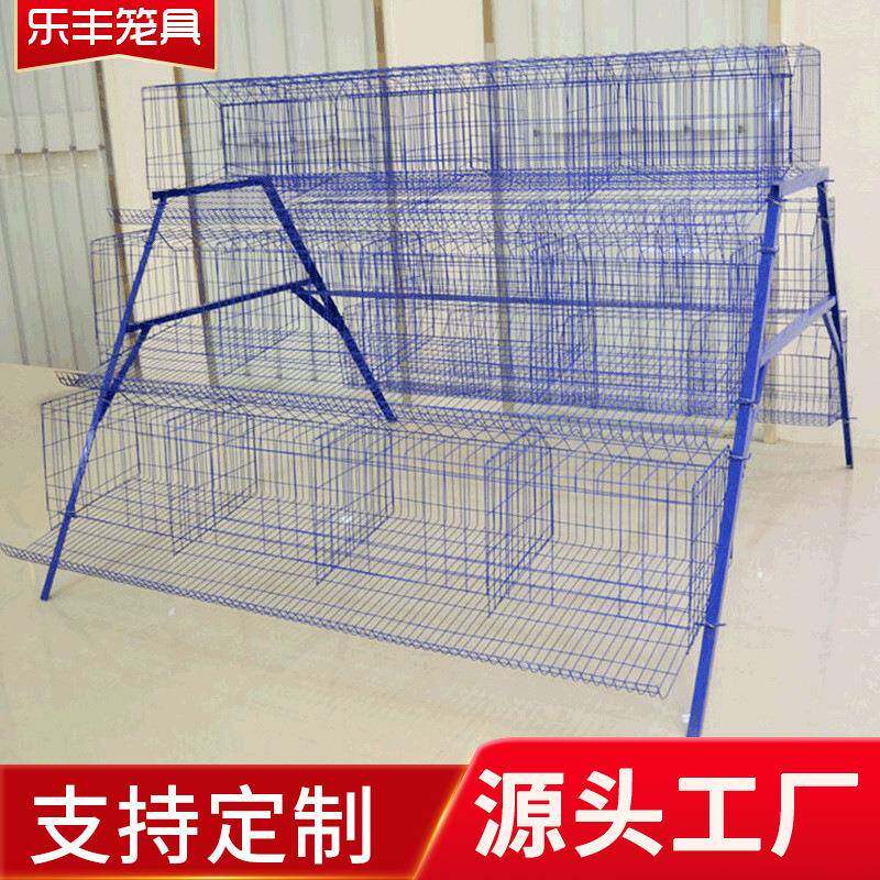 3层四门阶梯式蛋鸡笼养殖场用鸡笼蛋铁丝笼家用鸡笼