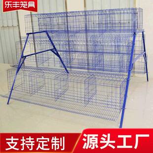 蛋鸡笼养殖场用鸡笼蛋铁丝笼家用鸡笼 3层四门阶梯式
