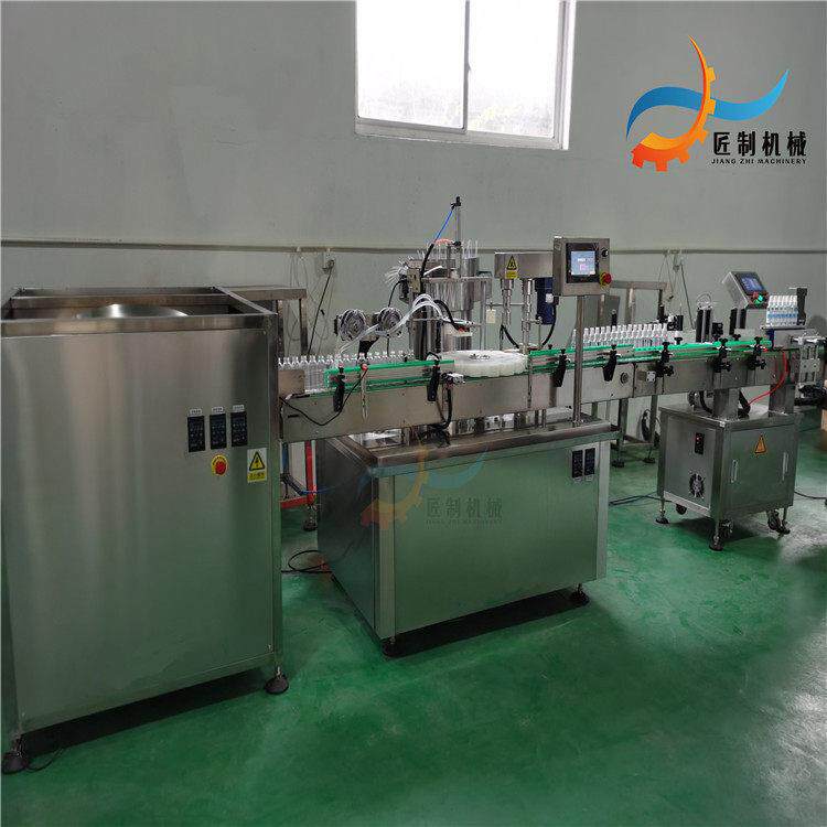 消毒喷雾剂灌装生产线 碘伏消毒剂灌装贴标生产线 碘伏喷雾剂设备