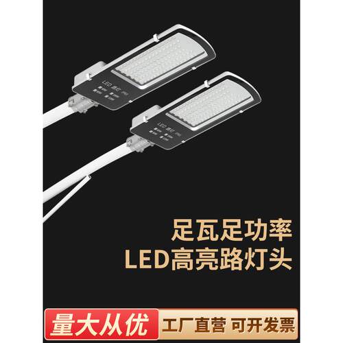 220V Led户外防水金豆纳米社区道路电线杆照明道路灯座50W 100瓦