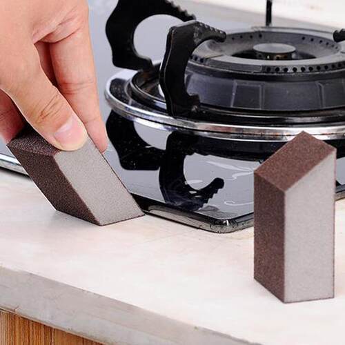 Diamond sand gap corner sponge scrubber, stain and rust remo