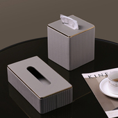 顾居餐桌皮革高端纸巾盒客厅高档轻奢2022新款 抽纸盒高级感家用