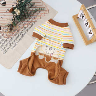 宠物衣服 刺绣保暖透气 狗狗衣服批发 加绒保暖四脚衣 5020新款