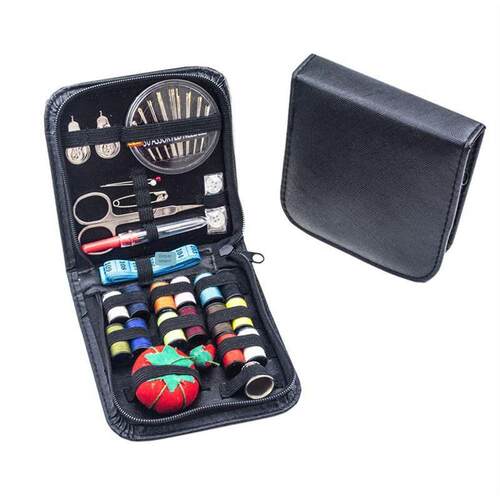 172 piece sewing tool set with needle and thread wrapping