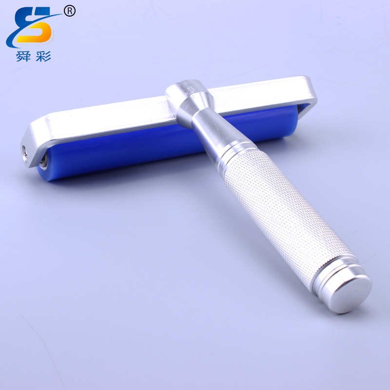 定制批发手动硅胶粘尘滚轮铝合金清洁粘尘滚轮4/6/8/10/12寸批发