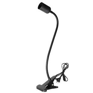 灯座夹子灯软管螺口水族箱乌龟插头植物晒背灯座e27