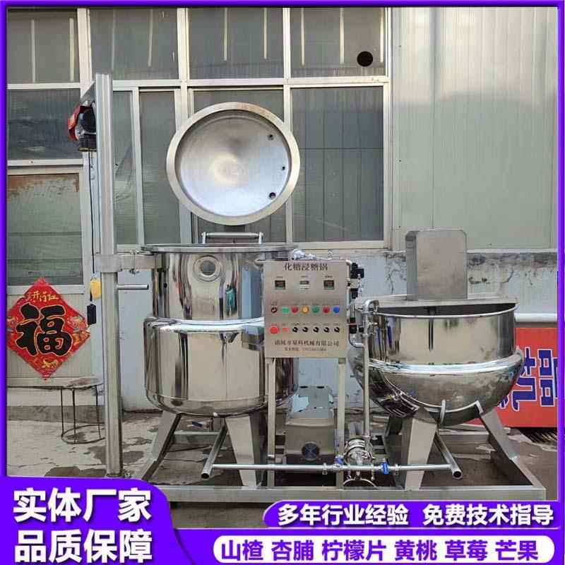 蜜饯真空浸糖锅杏干桃干化糖浸糖一体浸渍锅设备真空浸糖机