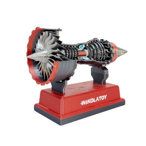 Trent900飞机涡扇发动机模型微缩可启动