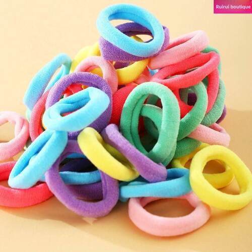 50pcs hair tie head ring hair rope accessories Rubber band绳