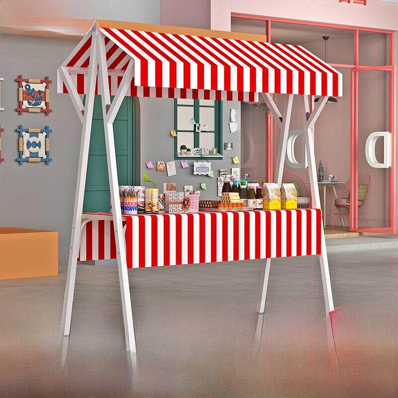 市场摊位展示架可折叠商业夜市流动摊位货架浮动促销展示桌街头摊