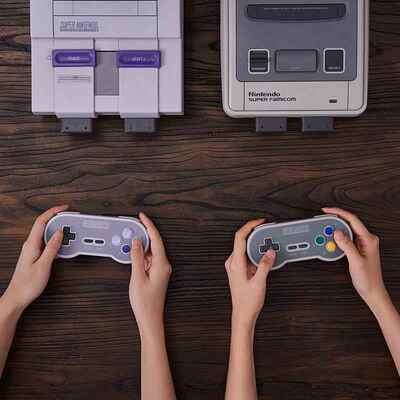 八位堂SN30 2.4G无线覆古手柄 SNES/SFC游戏机专用 即插即用