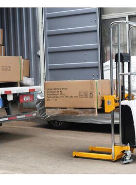 自szolarh好拉BDDJS1500轻型堆高MOU车电动叉车轻u便型半动升高车