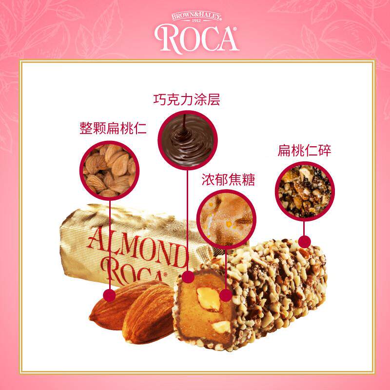 美国进口Almond Roca乐家扁桃仁巧克力酥糖果250g/375g零食礼盒